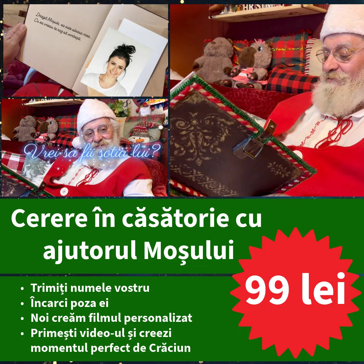 Cerere în căsătorie cu ajutorul Moșului